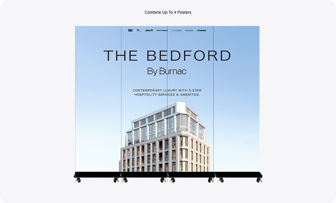 LED Portable Poster media